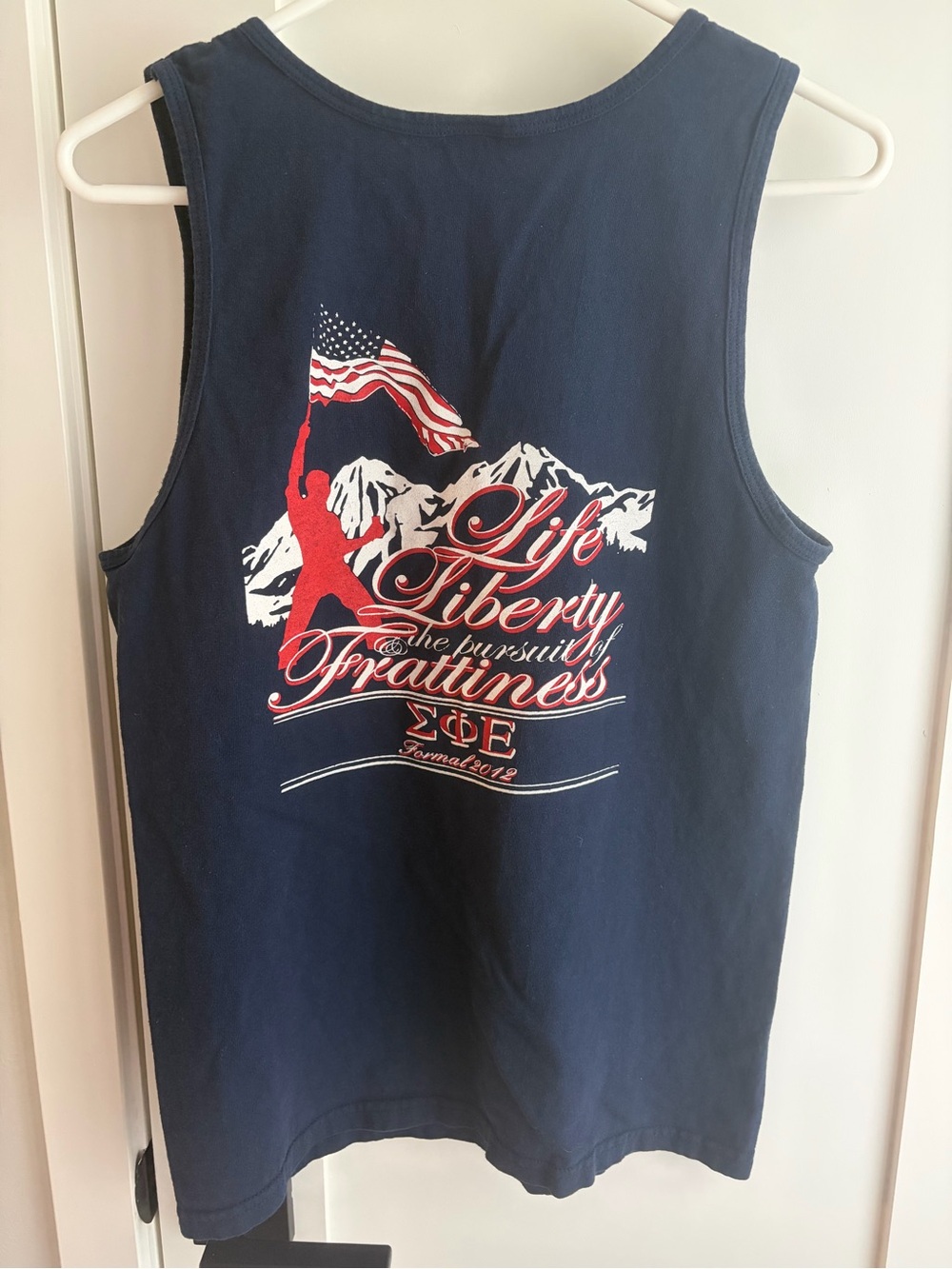 Sig Ep Navy Graphic Tank Top